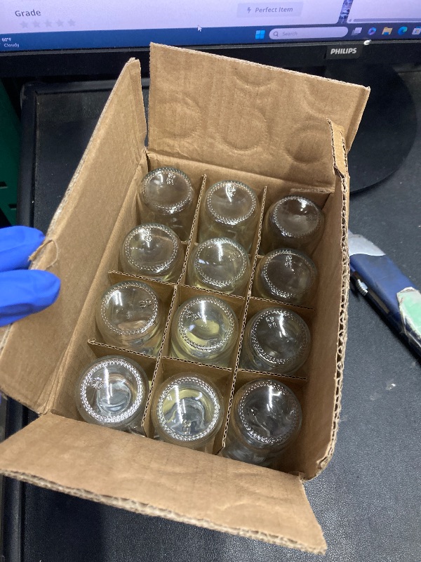 Photo 1 of 12 Pack, 2 oz Small Clear Glass Bottles w/Lid & 3 Funnels - 60ml Boston Shot Bottles for Health, Immunity, Potion, Wellness, Sample, Ginger, Juice - Mini Personal Care & Beauty Travel Bottle