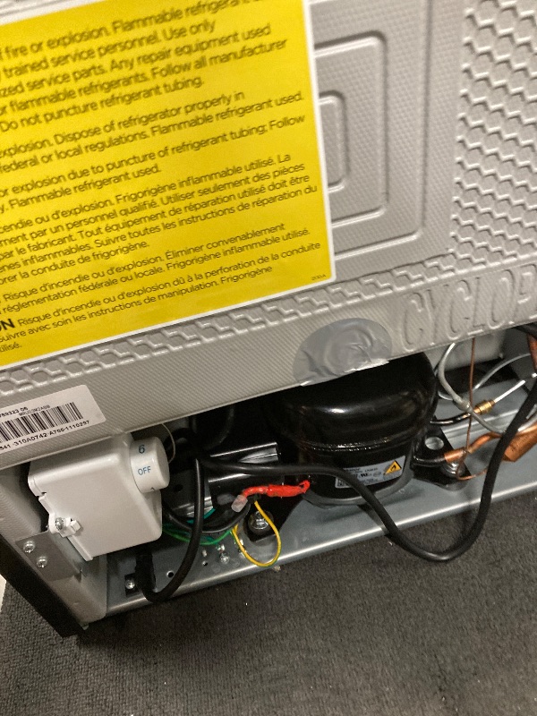 Photo 1 of ***PARTS -SELLING AS IS *** Midea MRU03M2ABB Upright Freezer, 3.0 Cubic Feet Mini Freezer, For Kitchen Apartment Office Basement or Dormitory, Black  ***(SOME SCUFFS/SCRATCHES, NOT IN BOX/NO PACKAGING) ***