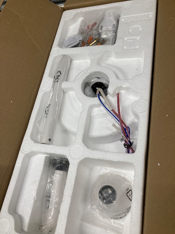 Photo 2 of Fanbulous 52 Inch Ceiling Fans, White Ceiling Fan with Light and Remote, Modern LED High CFM Fan Lighting Fixture for Bedroom, Kitchen, Indoor