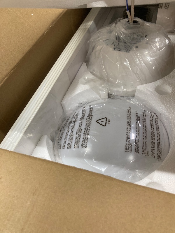 Photo 3 of Fanbulous 52 Inch Ceiling Fans, White Ceiling Fan with Light and Remote, Modern LED High CFM Fan Lighting Fixture for Bedroom, Kitchen, Indoor