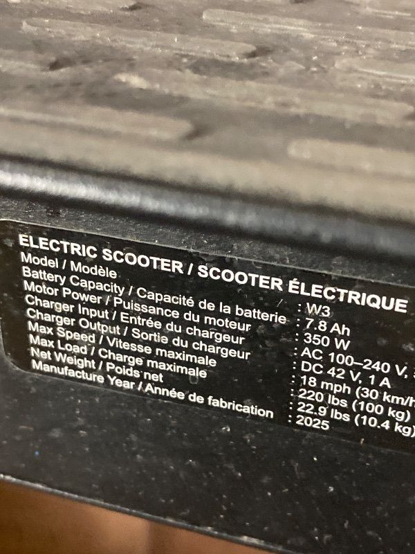 Photo 1 of *Dirty* *Small scratches* Black and Red Electric Scooter