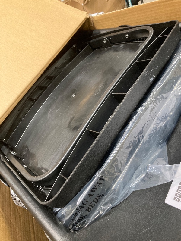 Photo 1 of *Dirty* Amazon Basics Sturdy Foldable Plastic Chair, Portable, 350-Pound Capacity, Black, 6-Pack