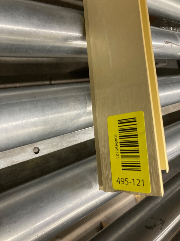 Photo 1 of *Ends slightly bent FOLKOR Floater Frame for 36x48” Canvas Paintings, DIY Metal Floating Frame with 1.5 Inch Deep for Artists Designers Landscape Portrait Artwork, Modern Home Office Wall Decor (Gold)