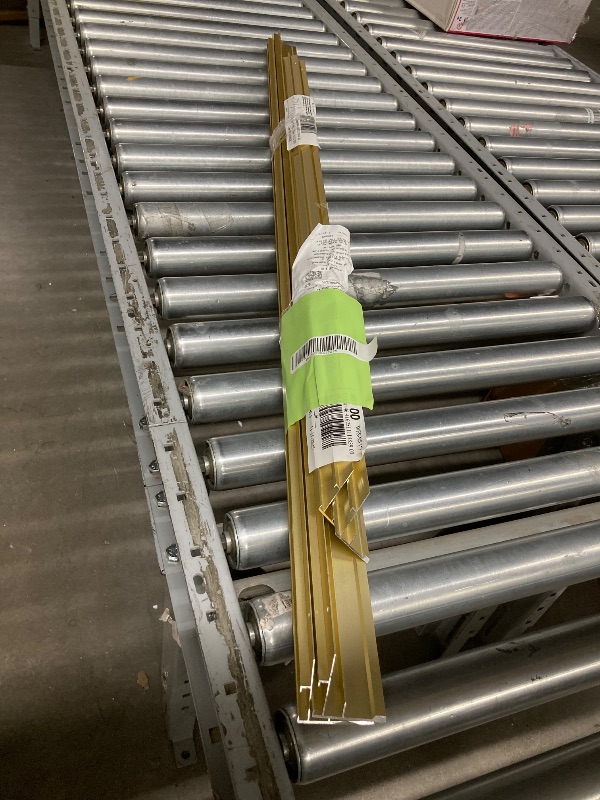 Photo 1 of *Ends slightly bent FOLKOR Floater Frame for 36x48” Canvas Paintings, DIY Metal Floating Frame with 1.5 Inch Deep for Artists Designers Landscape Portrait Artwork, Modern Home Office Wall Decor (Gold)