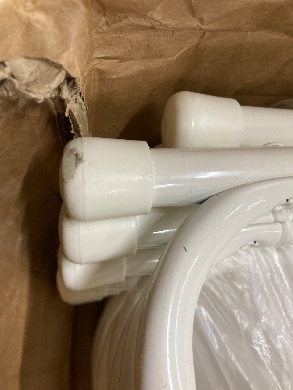 Photo 1 of *Feet scuffed* CONCETTA Plastic Folding Chair Set of 10, 330LB Load Capacity Lightweight for Indoor/Outdoor, White
