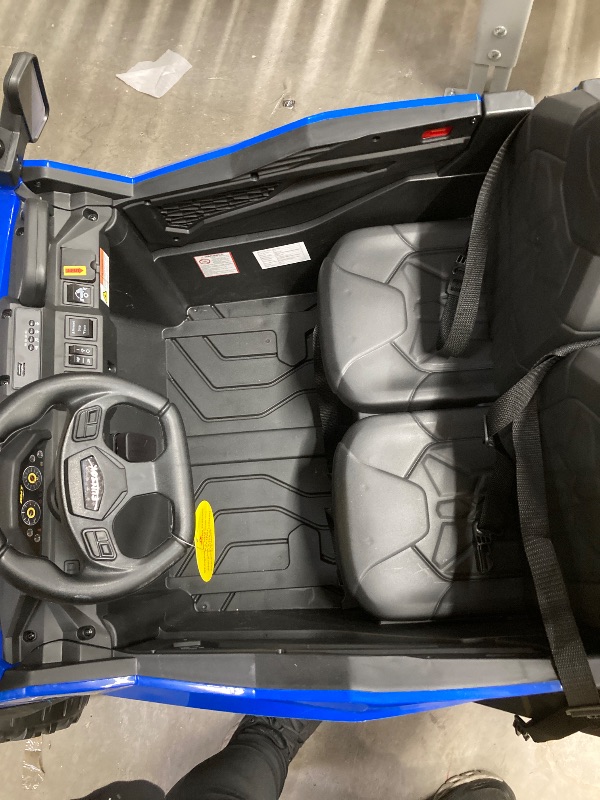 Photo 1 of *Pieces missing?/Driver mirror* Funtok Jeep Car, Outside Toy, Blue