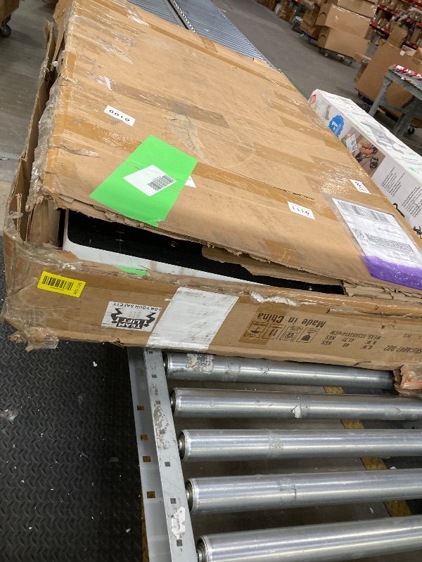 Photo 1 of *Dirty/Stained/Tape glue* LTTROMAT 7-Piece Dining Set, Faux Marble Table with Velvet Chairs, Blue
