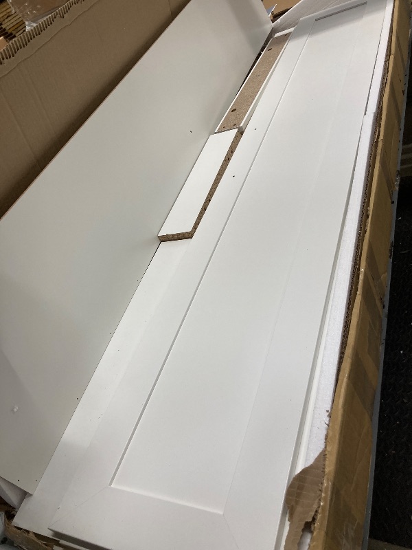 Photo 1 of *Pieces chipped/Cracked* Sauder HomePlus Storage Cabinet/ Pantry cabinets, Soft White finish