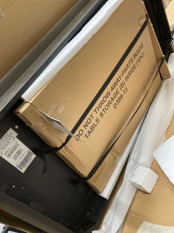 Photo 1 of *HEAVY* Signature Design by Ashley Caitbrook Rustic Counter Height Dining Table with Storage, Dark Gray