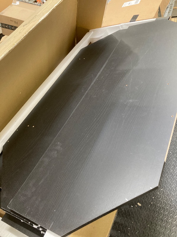 Photo 1 of *PARTS ONLY*/SELLING AS IS* *Pieces broken/Unsure if fireplace works?* Furinno Jensen Corner TV Stand with Fireplace for TV up to 55 Inches, Americano