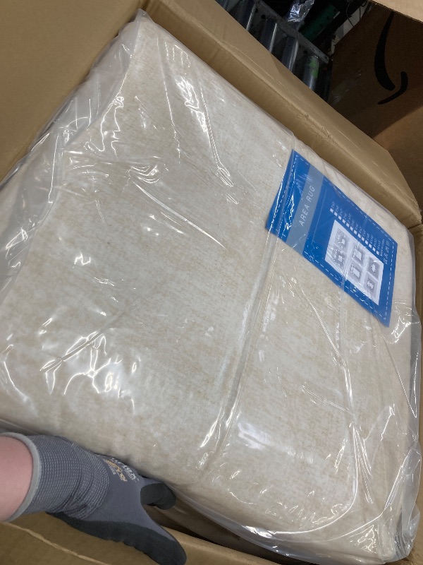 Photo 1 of *FACTORY SEALED* 10x13 Tan and White Area Rug 