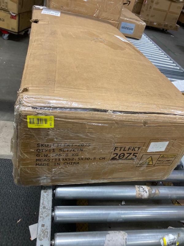 Photo 1 of *HEAVY* YITAHOME 67 inch Kitchen Island with Seating & Extendable Dining Table, Mobile Storage Islands with 2 Chairs, Rolling Expandable Island with Power Outlet, 3-Tier Spice Rack, L-Shaped Cart (White)