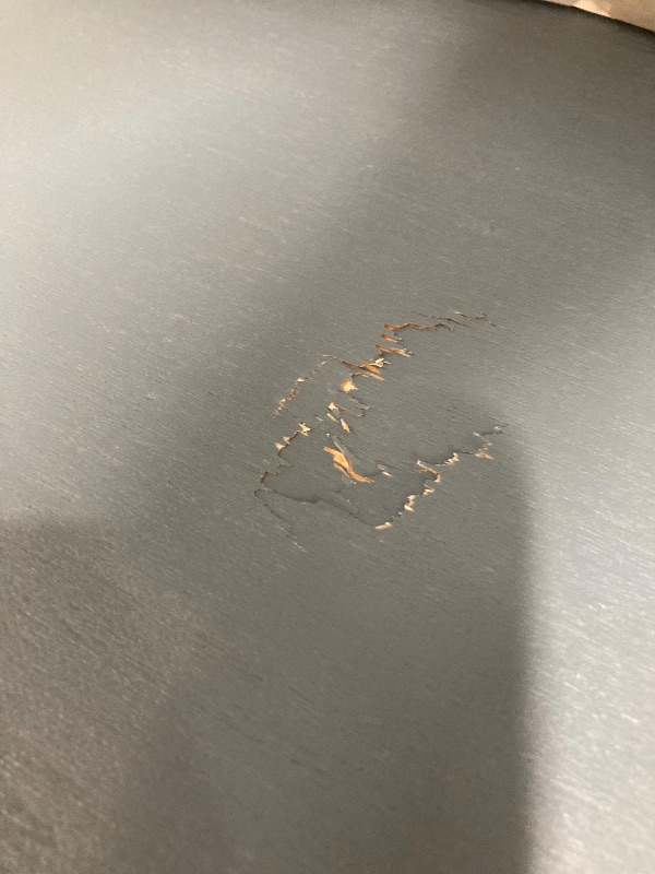 Photo 1 of *Backboard damaged* SIMPLIHOME Amherst Bookcase - 70 inch Tall 5-Shelf Solid Wood Bookshelf in French Blue, Transitional Storage for Living Room, Study Room or Office with Adjustable Shelves and Tapered Legs