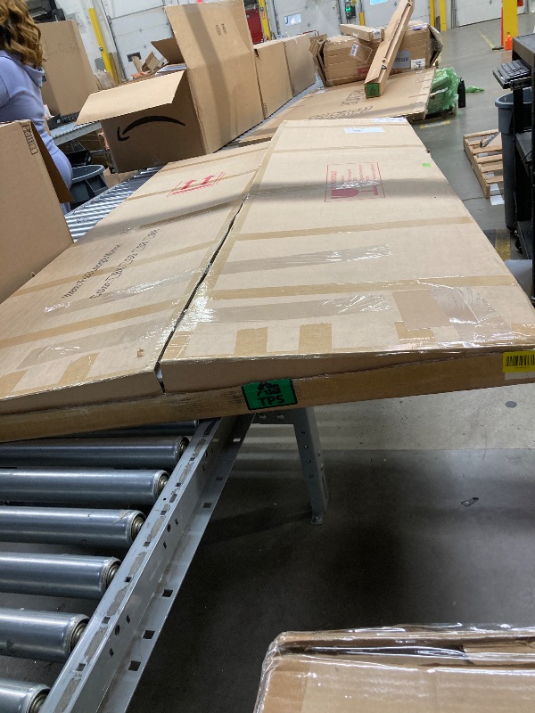 Photo 1 of *HEAVY* *Dimensions Unknown* Full Length Black Frame Mirror