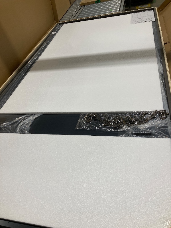 Photo 1 of *HEAVY* *Dimensions Unknown* Full Length Black Frame Mirror