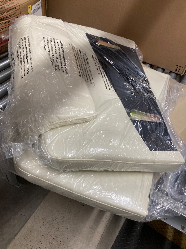 Photo 1 of *Unsure if pieces are missing* MALOL Modern Leather Swivel Rocker Recliner – Glider Reclining Chair with Footrest, Wide Seat Cushion & Comfortable Support for Living Room, Nursery, Bedroom, Beige