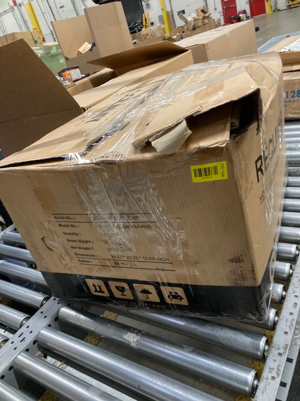 Photo 1 of *Unsure if pieces are missing* MALOL Modern Leather Swivel Rocker Recliner – Glider Reclining Chair with Footrest, Wide Seat Cushion & Comfortable Support for Living Room, Nursery, Bedroom, Beige