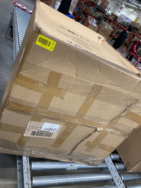 Photo 1 of *Scratches on the legs* Benjara Boly 22 Inch Dining Side Armchair, Faux Leather, Steel Frame, White and Gold