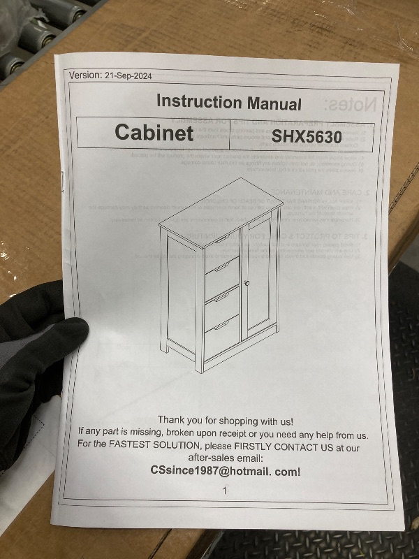 Photo 1 of *Small chips in the paint* Walsunny Bathroom Floor Cabinet Storage Organizer Freestanding Wooden Cupboard with Door Drawers Adjustable Shelf for Small Spaces Laundry Room Kitchen Living Room Bedroom Home Office,White
