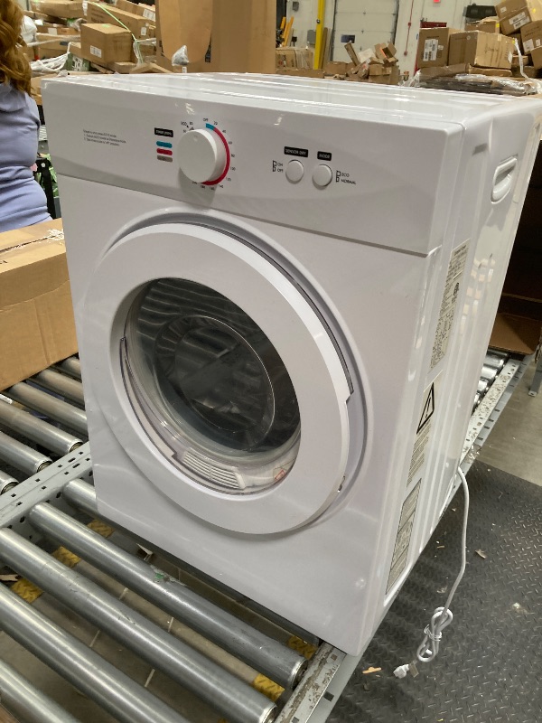 Photo 1 of *Dent on bottom/Button may have an issue* Simzlife 1.8 Cu. ft. Portable Dryer with Filtration Systems Small Electric Dryer Machine, 19.7 in W, 27 in H