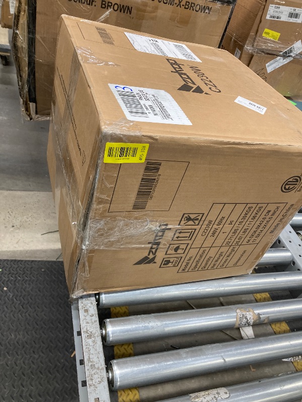 Photo 1 of *Cord missing to test* Ktaxon WiFi Smart Electric Garage Heater, 7500W Ceiling Mount Space Heater, 240-Volt Hard-Wired Heater Fan-Forced Shop Heater with Digital Thermostat, 12H Timer, Remote Control, Black
