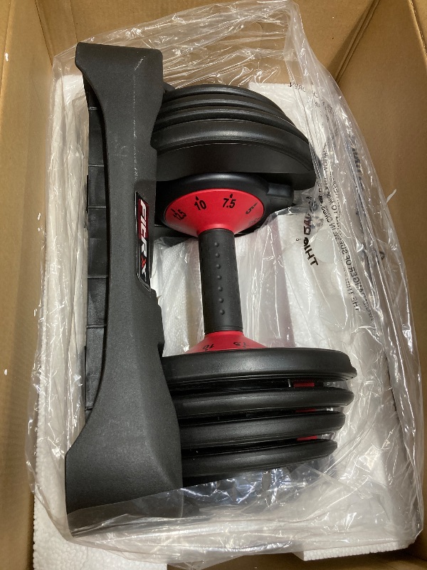 Photo 1 of *HEAVY* FitRx Adjustable Dumbbells 2-Pack, 25lb SmartBell Dumbbell Set with 9-in-1 Quick-Select Weights, 2.5lb Increments for Home Gym
