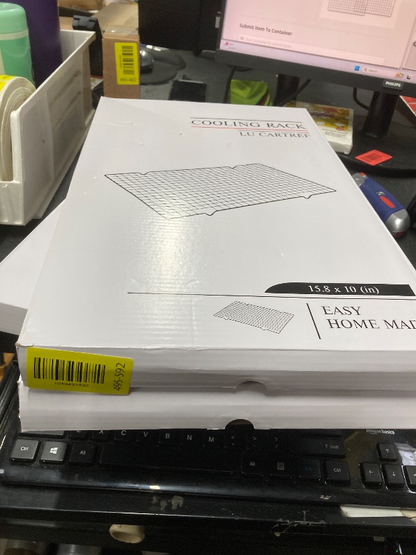 Photo 1 of *2 pack* Cleaning Brush Included Cooling Rack for Cooking and Baking - 10" x 15" Set of 2 Stainless Steel, Oven Safe Grid Wire Cookie Cooling Racks