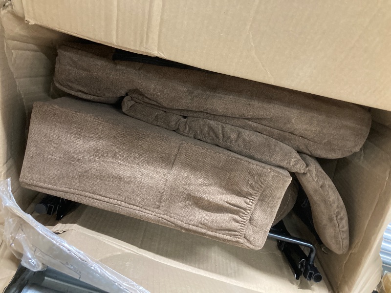 Photo 1 of *Missing Hardware/Bottom Rotating piece?* JONPONY Massage Swivel Rocker Recliner Chair with Vibration Massage and Heat Ergonomic Lounge Chair for Living Room with Rocking Function and Side Pocket, 2 Cup Holders, USB Charge Port,Brown
