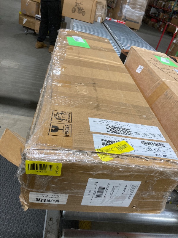 Photo 1 of *Hardware Missing?* Capri King Bed Frame, 18 inch High Metal Platform Bed Frame, 2200 LBS Weight Capacity, Heavy Duty, Noise Free, Easy Assembly, Black
