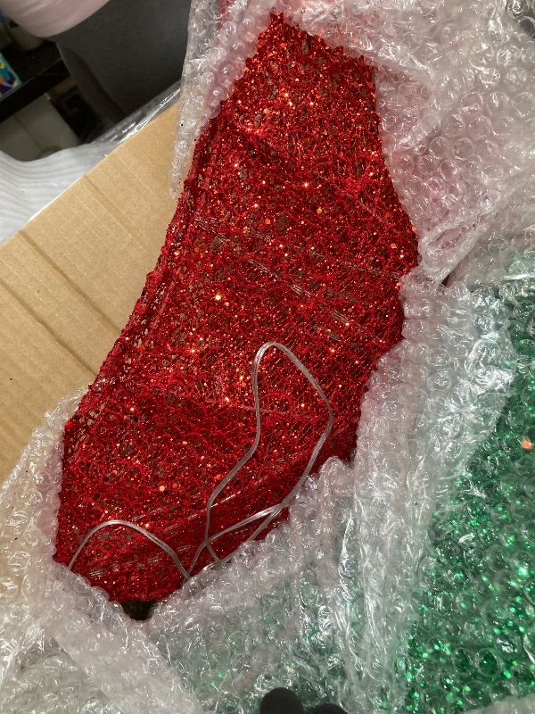 Photo 1 of *Remote may be missing?*Ktaxon 60in Christmas Wreath Christmas Decoration Lighted Holiday Decor 400 Lights LED - Green