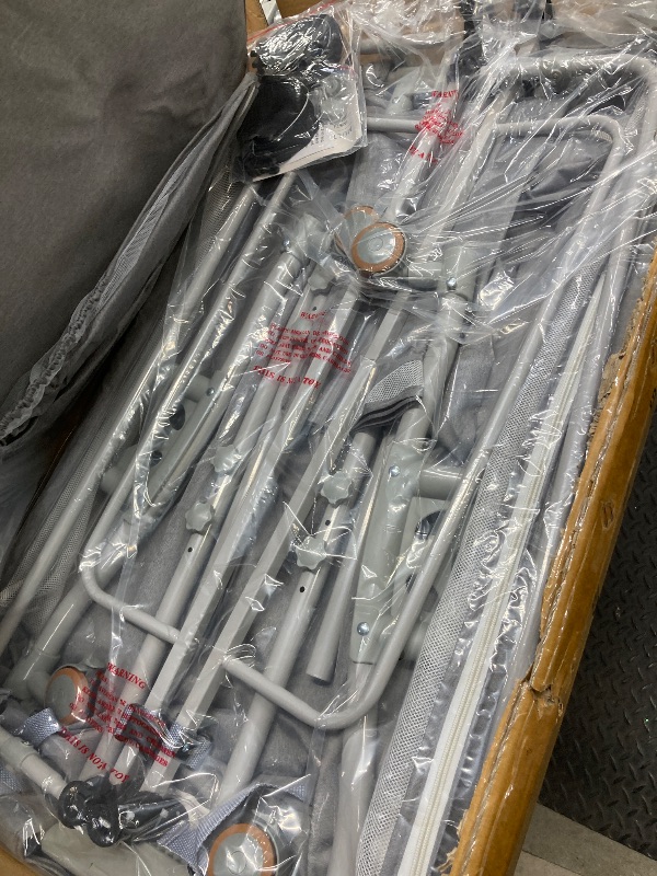 Photo 1 of *Wheels have small cuts/scratches from use* Babyeap Baby Bassinet Bedside Sleeper Bassinet for 0–5 Months Infants, Unisex, Light Grey
