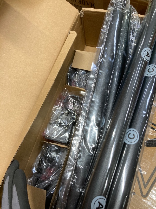 Photo 1 of *Frame work only/NO CURTAINS* DONGPAI Outdoor Curtain Rods for Patio 