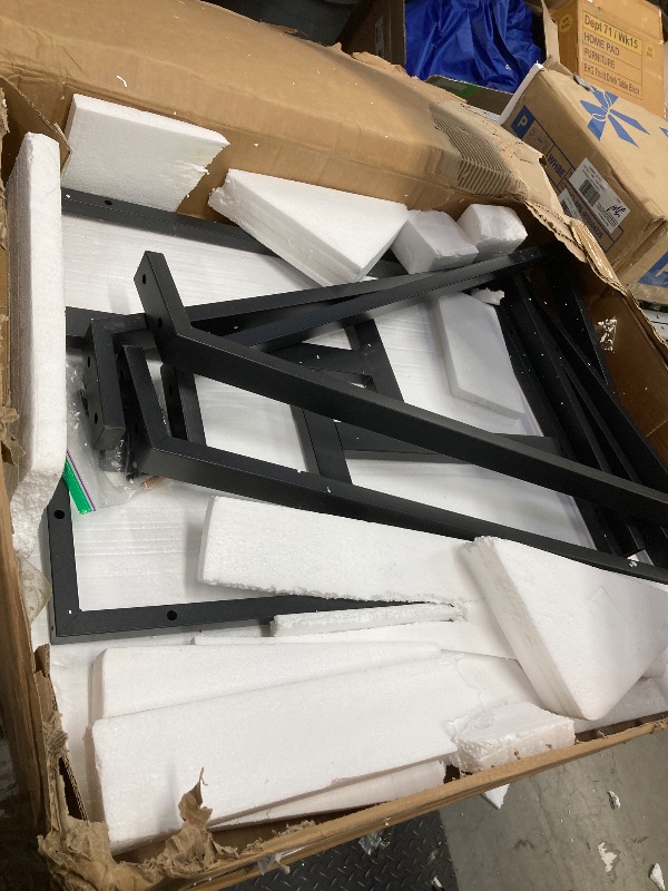 Photo 1 of *Chipped at ends* Round Dining Table, Vintage Brown