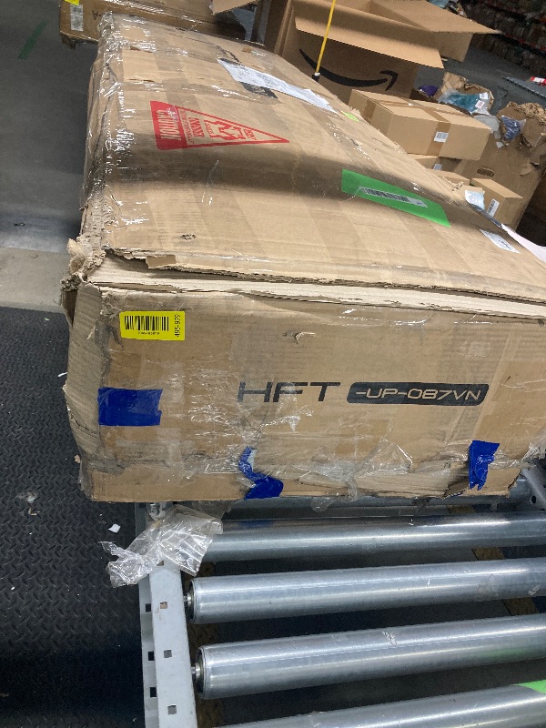 Photo 1 of *HEAVY* Homfa King Size LED Bed Frame with Outlets and USB Ports & Display Platform, 4 Storage Drawers Modern Wingback PU Leather Crystal Button Upholstered Platform Bed Frame, Black
