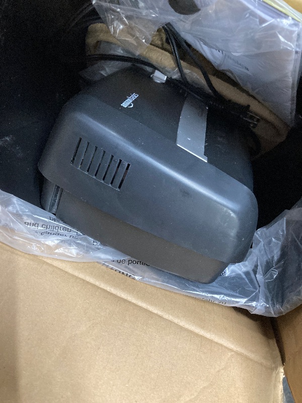 Photo 1 of *SELLING AS IS* *PARTS ONLY* Amazon Basics 6 Sheet Cross Cut Paper and Credit Card Home Office Shredder with 3.8 Gallon Bin, Black