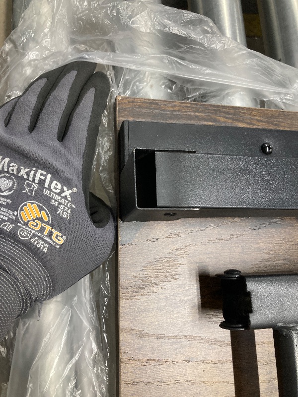 Photo 1 of *Chipped corners* TEMI Small Computer Desk Folding Table - 35.8" Foldable Office Desk, No Assembly, Perfect for Small Spaces in Bedroom, Dorm, or Apartment, Portable Mini Desk or Study Table with Compact Design, Brown