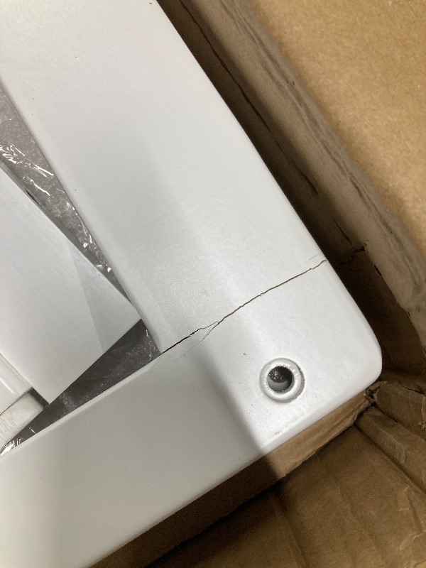 Photo 1 of *Chipped/Cracked pieces* SDADI LT05W Mother's Helper Adjustable Height Kitchen Step Stool, Children Kids Toddlers Counter Level Learning Stool for Kitchen and Bathroom, White