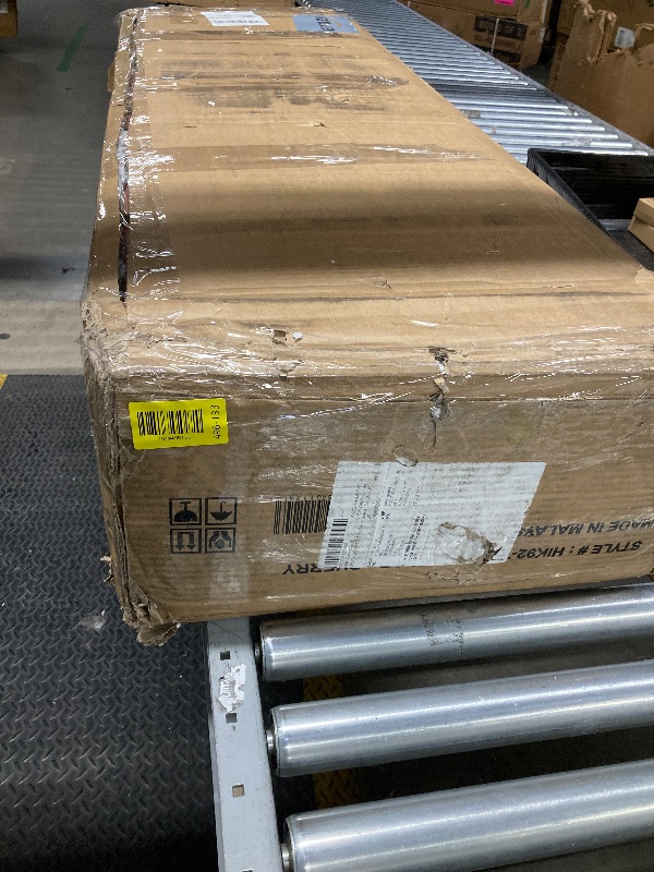 Photo 1 of *HEAVY* HODEDAH IMPORT Tall Standing Kitchen Cabinet with Top and Bottom Enclosed Cabinet Space, 1-Drawer, Large Open Space for Microwave in Cherry