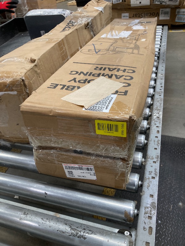 Photo 1 of *Strap issue?* Docusvect Folding Camping Chair with Shade Canopy for Adults, Canopy Chair for Outdoors Sports with Cup Holder, Side Pocket for Camp, Beach, Tailgates, Fishing - Support 330 LBS