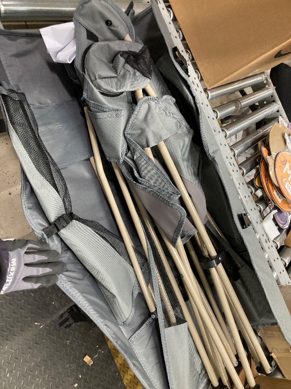 Photo 1 of *Strap issue?* Docusvect Folding Camping Chair with Shade Canopy for Adults, Canopy Chair for Outdoors Sports with Cup Holder, Side Pocket for Camp, Beach, Tailgates, Fishing - Support 330 LBS