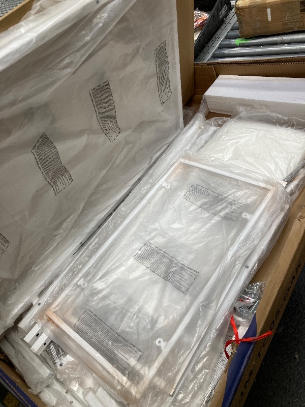 Photo 1 of *Dirty/Rust?* VECELO Small Bar Table and Chairs Set for 2, Upholstered Stools & Glass Storage Shelves, for Kitchen Dining Breakfast Nook, Space-Saving, Natural & White