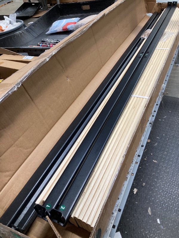 Photo 1 of *May be missing some hardware?* Zinus Deepak Easy Assembly Wood Slat 1.6 Inch Bunkie Board, Bed Slat Replacement, King