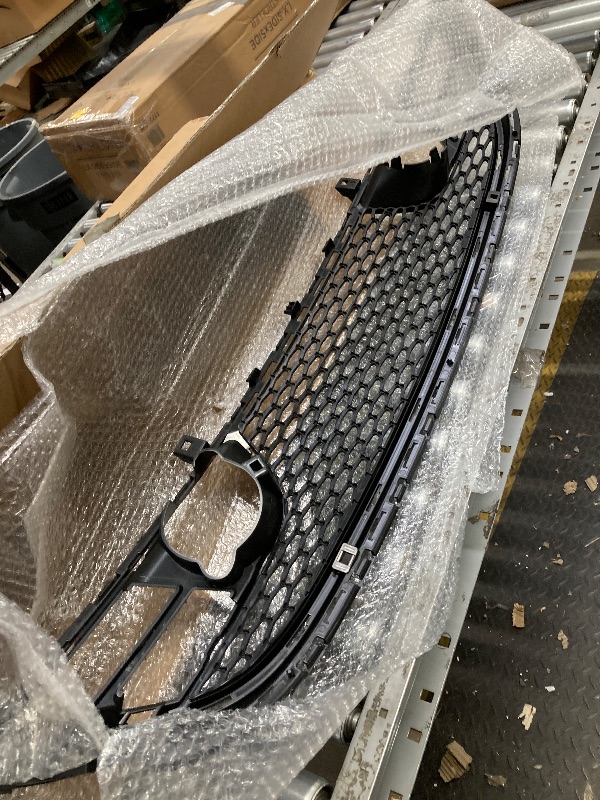 Photo 1 of **BOX HAS DAMAGE**YHB Black Front Lower Grille Compatible with 200 2015 2016 2017 Chrysler 200 w/Fog Lamps hole