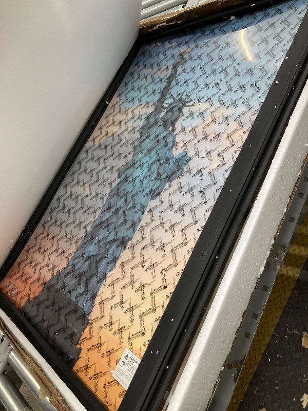 Photo 1 of *Frame damaged/Chipped corners* *Missing 1 frame* SESEAT 24x36 Solid Picture Frame Black Set of 6, Display Pictures 24x36 Without Mat for Wall Mounting, Wall Gallery Poster Frames