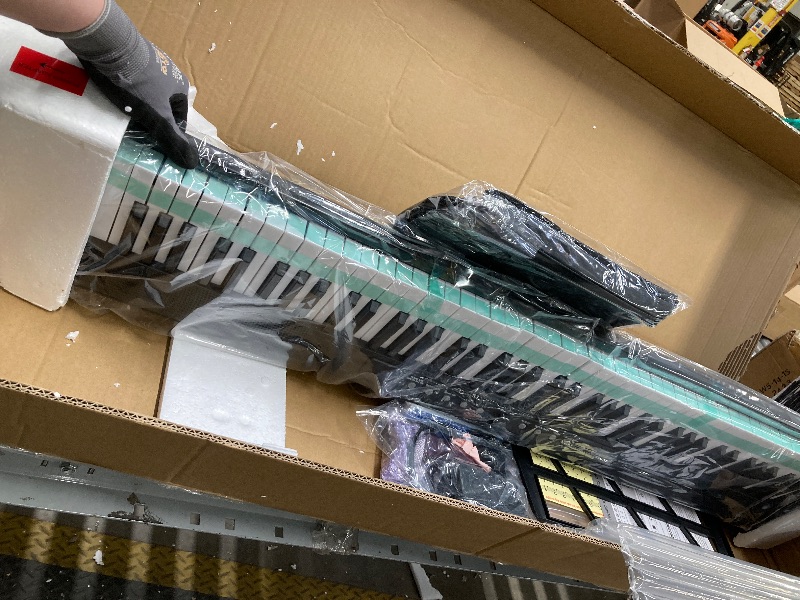 Photo 1 of 88 Key Digital Piano, Semi Weighted Electronic Keyboard Piano with Music Stand, Power Supply, Sustain Pedal, Stand, Bluetooth, MIDI, for Beginner Professional at Home, Stage