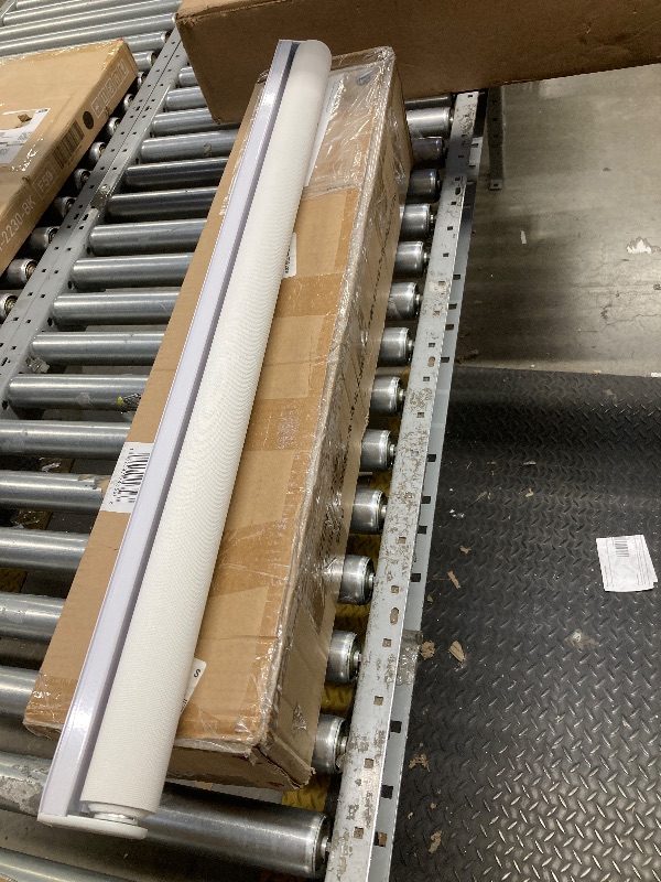 Photo 1 of *Missing hardware* AOSKY Cordless Roller Shades for Windows Light Filtering Shades with 5% Openness Solar Screen Semi Sheer Roller Blinds UV Protection for Office and Home. Easy to Install 34" W x 72" H (White)
