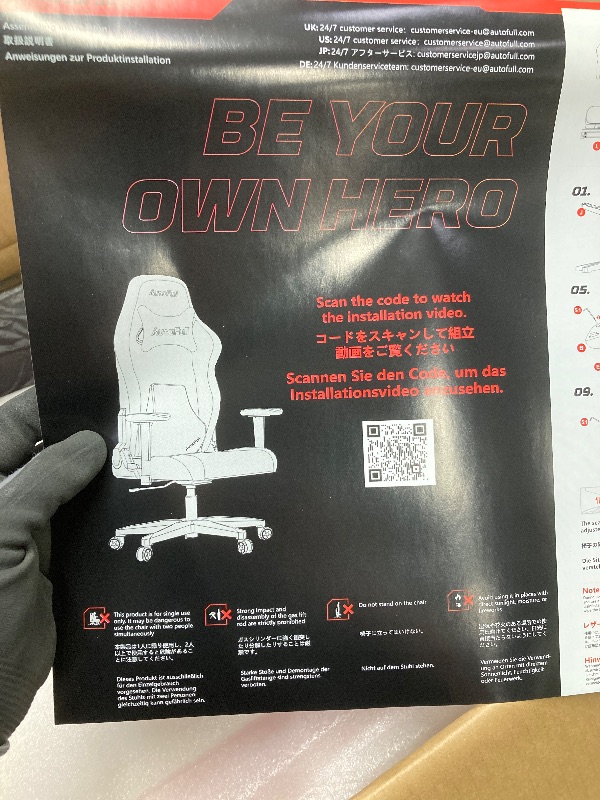 Photo 1 of *HEAVY* AutoFull C3 Gaming Chair, Racing Style Gaming Chair with Ergonomic Lumbar Support,Adjustable High Back PU Leather PC Chair with Footrest,Pink