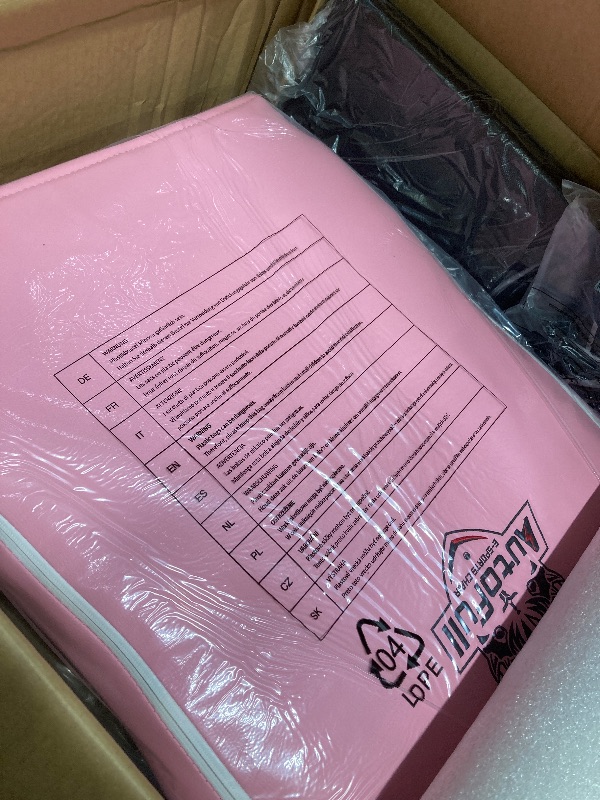 Photo 1 of *HEAVY* AutoFull C3 Gaming Chair, Racing Style Gaming Chair with Ergonomic Lumbar Support,Adjustable High Back PU Leather PC Chair with Footrest,Pink