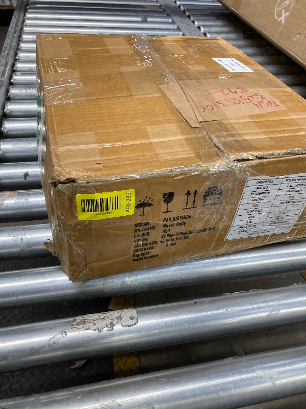 View 4 of *HEAVY* *Scratched* Garvee Car Dolly Set of 4 with 6000 LBS Capacity, Carbon Steel Heavy Duty Car Mover Wheel Dollies with Antiskid Plate & 360 Degree Rotatable Wheel, 16 in *13 in, Red