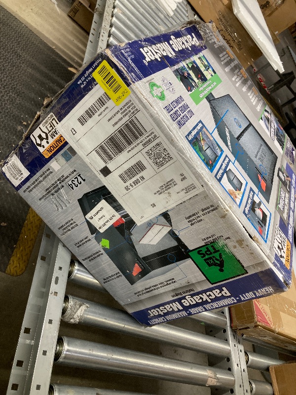 Photo 1 of *HEAVY* Mail Boss 7206 Package Master Curbside Locking Security Mailbox | Black,Medium